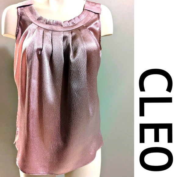 | CLEO | Sleeveless Blouse | Metallic Pink | Small - Picture 2 of 9
